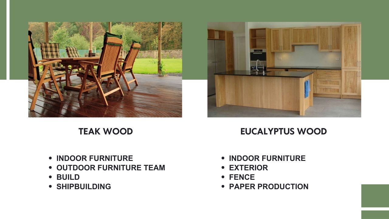 Eucalyptus wood vs Teak A Comprehensive Comparison